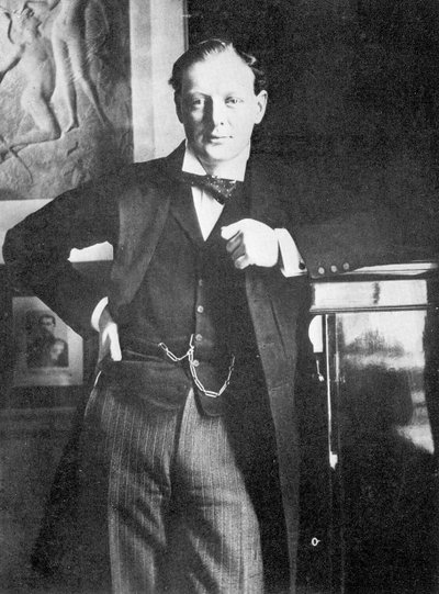 Winston Spencer Churchill im Jahr 1904 von English Photographer